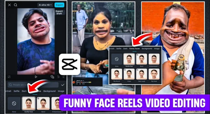 Funny Face Instagram Reels Video Editing In Capcut